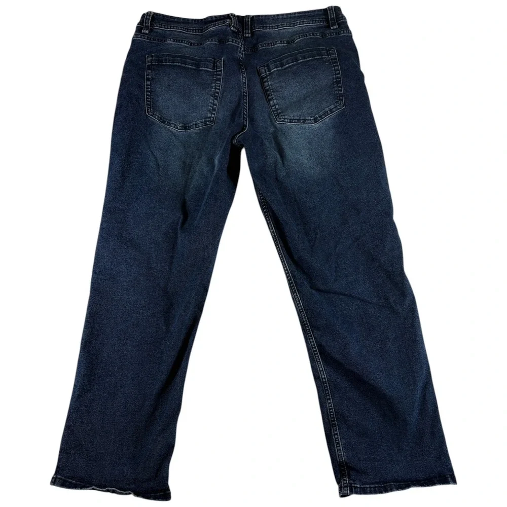tpj The Perfect Jean Slim Thick Jeans Mens 36x30‎ Blue Denim Cotton Dark Wash